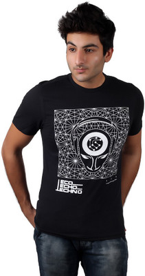 

Numero Uno Graphic Print Men's Round Neck Black T-Shirt