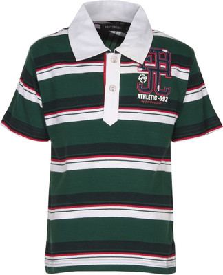 

Fritzberg Boys Striped T Shirt(Green, Green tea