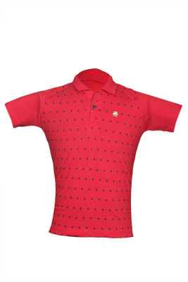 

Awack Boys Printed Cotton T Shirt(Red, Pack of 1