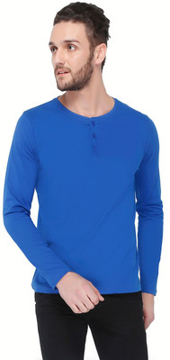 

Dennis Lingo Solid Men's Round Neck Blue T-Shirt, Royal blue