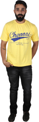 

Pickled Merchandise Graphic Print Men' Round Neck Yellow T-Shirt, Colza