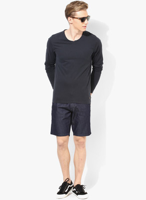 

Jack & Jones Solid Men' Round Neck Black T-Shirt