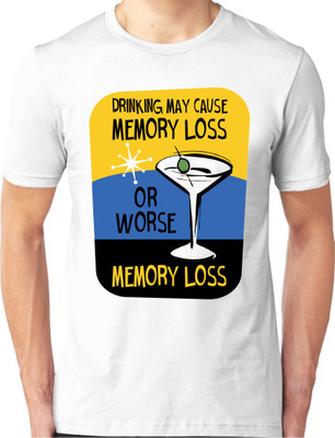 

Foscous Printed Men's Round Neck White T-Shirt