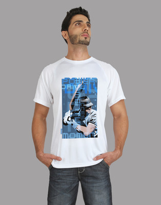 

Trionic Printed Men's Round Neck White T-Shirt, Snow white