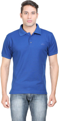 

Sniper Solid Men' Polo Neck Blue T-Shirt, Royal blue