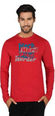 

SayItLoud Printed Men' Round Neck Maroon T-Shirt