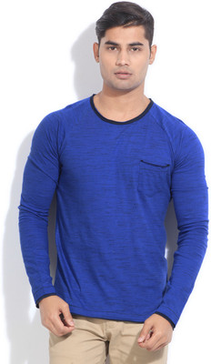 

United Colors of Benetton. Solid Men' Round Neck Blue T-Shirt, 903