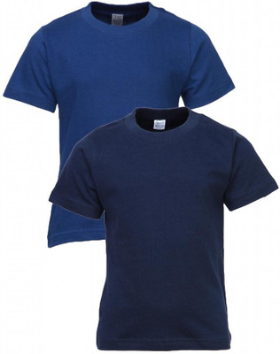 

Gkidz Boys Solid T Shirt(Blue, Pack of 2, Royal