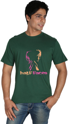 

Trendster Printed Men's Round Neck Green T-Shirt