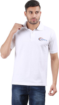 

Neoteric Solid Men's Polo Neck White T-Shirt