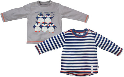 

FS Mini Klub Boys Printed Cotton T Shirt(Multicolor, Pack of 2, Multi