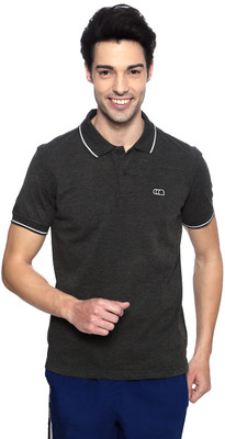

Ajile by Pantaloons Solid Men's Polo Neck Grey T-Shirt, Anthra melange