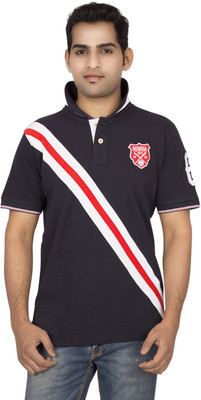 

Red Line Solid Men's Polo Neck Blue T-Shirt, Dark navy