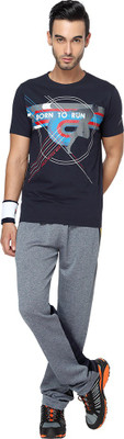 

Proline Active Printed Men's Round Neck Blue T-Shirt, Navy