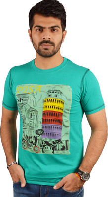 

Miller & Schweizer Solid Men's Round Neck Green T-Shirt