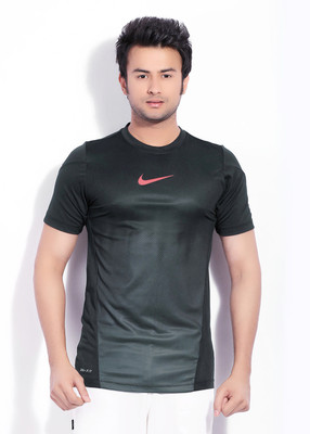 

Nike Solid Men' Round Neck Grey T-Shirt