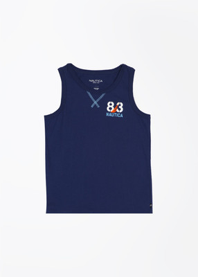 

Nautica Boys Solid T Shirt(Dark Blue, Pack of 1, Bb