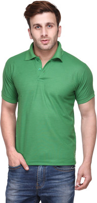 

Koolpals Solid Men Polo Neck Green T-Shirt