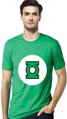 

Gallop Graphic Print Men's Round Neck Green T-Shirt