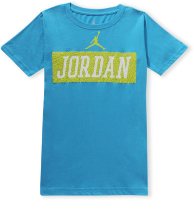 

Jordan Boys Graphic Print T Shirt(Blue, Vivid blue - d27