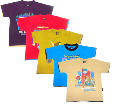 33% OFF on New Day Boys Graphic Print T Shirt(Multicolor)