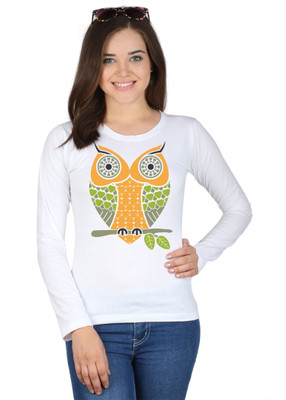

SayItLoud Graphic Print Women' Round Neck White T-Shirt