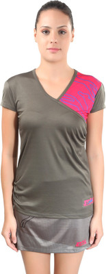 

Stag Printed Women' V-neck Grey, Grey T-Shirt