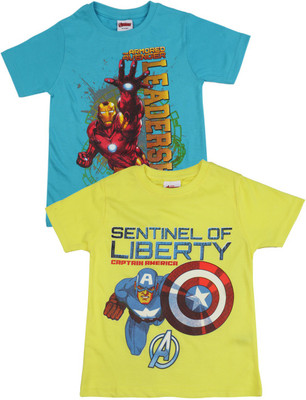 

Marvel Boys Printed T Shirt, T.blue/yellow