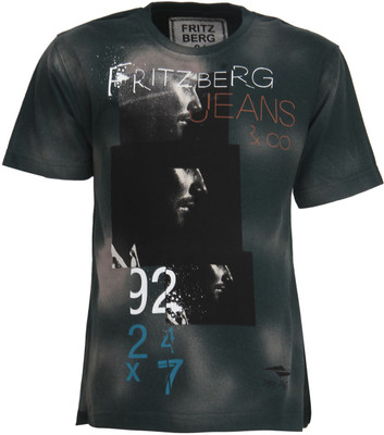 

Fritzberg Boys Printed T Shirt(Light Blue, Pine