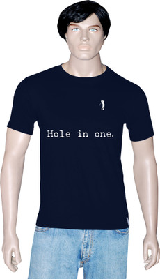 

Tshirt.in Graphic Print Men's Round Neck Dark Blue T-Shirt, Navy
