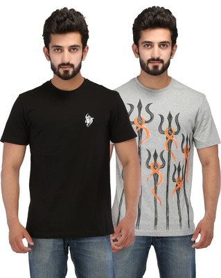

Rang Rage Printed Men's Round Neck Multicolor T-Shirt(Pack of 2