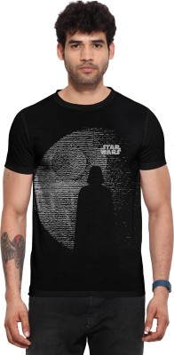 STAR WARS Printed Men Round Neck Black T-Shirt