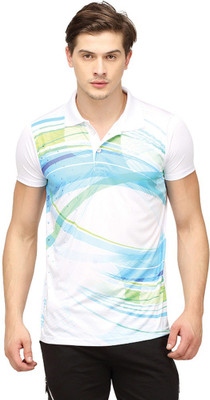 

Campus Sutra Printed Men Round Neck White T-Shirt