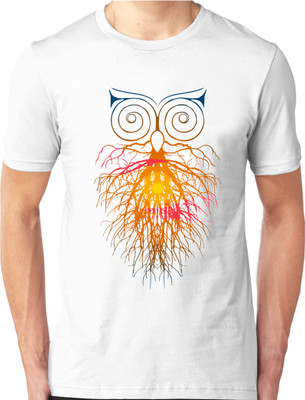 

Foscous Printed Men's Round Neck White T-Shirt