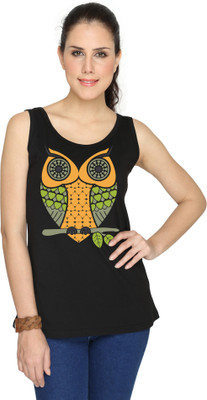 

SayItLoud Graphic Print Women' Round Neck Black T-Shirt