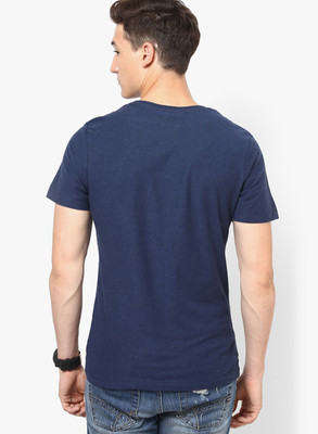 

Jack & Jones Graphic Print Men's Round Neck Blue T-Shirt, Dress blues