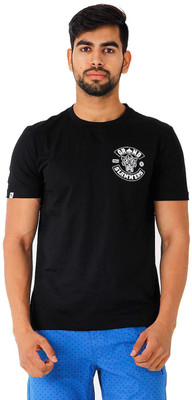 

Puma Printed Men's Round Neck Black T-Shirt