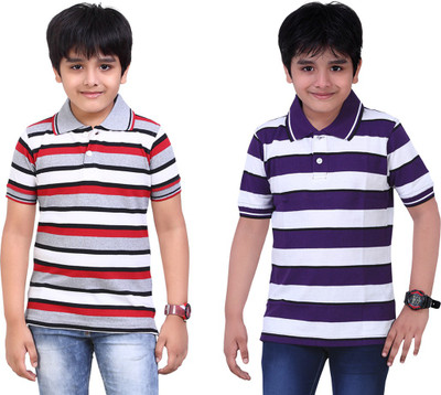 

Dongli Boys Printed T Shirt(Silver, Pack of 2), Multicolor