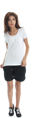 

Puma Solid Women' Round Neck White T-Shirt