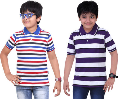 

Dongli Boys Printed T Shirt(Dark Blue, Pack of 2), Multicolor