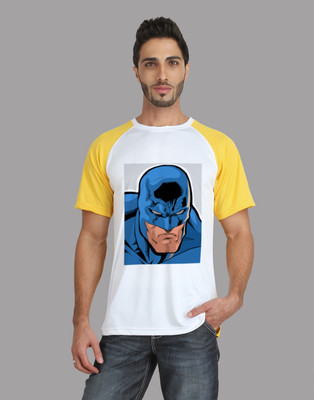 

Trionic Printed Men's Round Neck Yellow, White T-Shirt, Canary yellow
