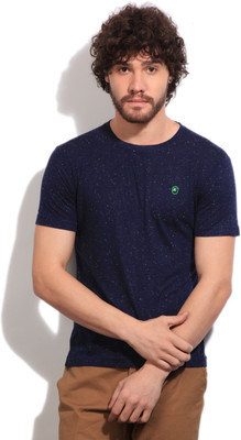 

Fort Collins Solid Men's Round Neck Dark Blue T-Shirt, Navy