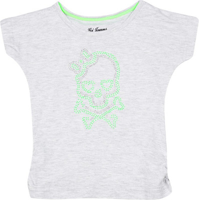 

Gini & Jony Girls Solid T Shirt(Grey