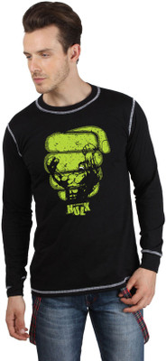 

SayItLoud Printed Men's Round Neck Black T-Shirt