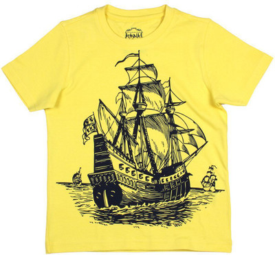 

Chalk by Pantaloons Boys Graphic Print T Shirt(Yellow, Pack of 1