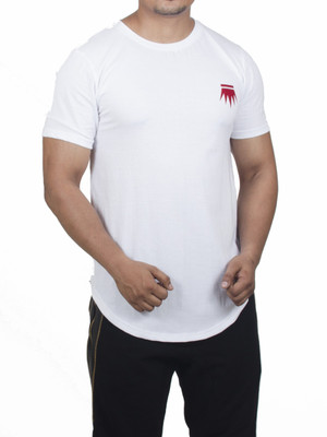 

Fugazee Lifestyle Printed Men' Round Neck White, Red T-Shirt, Red;white