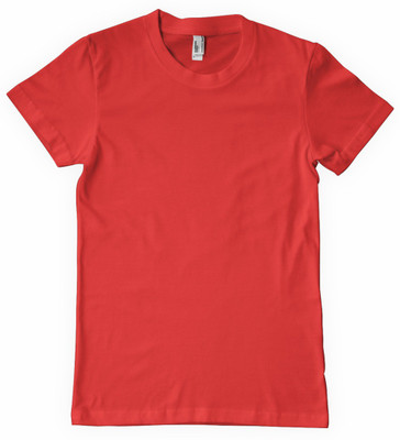 DNA Solid Men's Round Neck Red T-Shirt