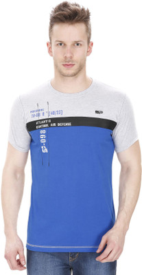 

Sparky Solid Men's Round Neck Blue T-Shirt