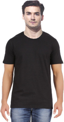 

Gallop Solid Men's Round Neck Black T-Shirt