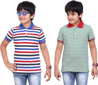 

Dongli Boys Printed T Shirt(Dark Blue, Pack of 2), Multicolor
